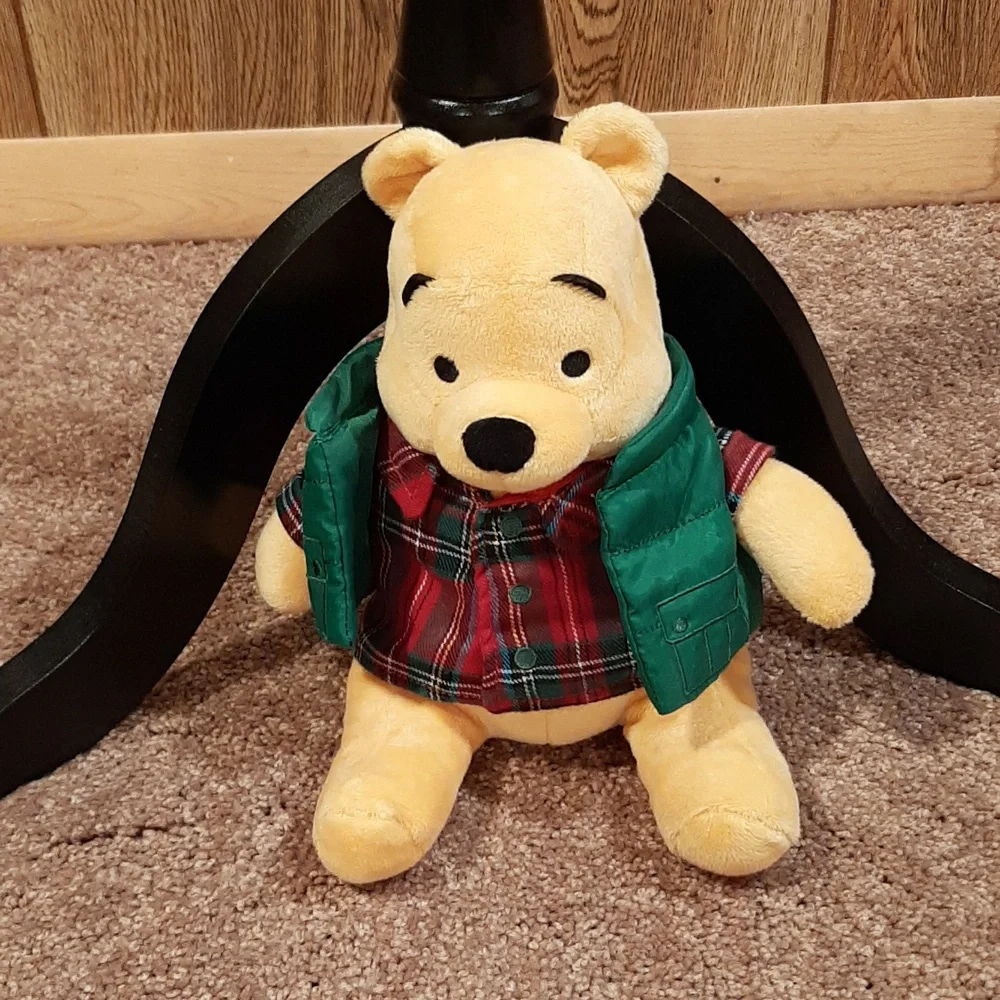 NWOT Disney Lumberjack Pooh Plush